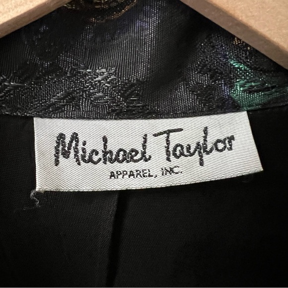 Vintage Michael Taylor Apparel Inc Silky Paisley Blazer Jacket Size XL/XXL - Picture 4 of 7